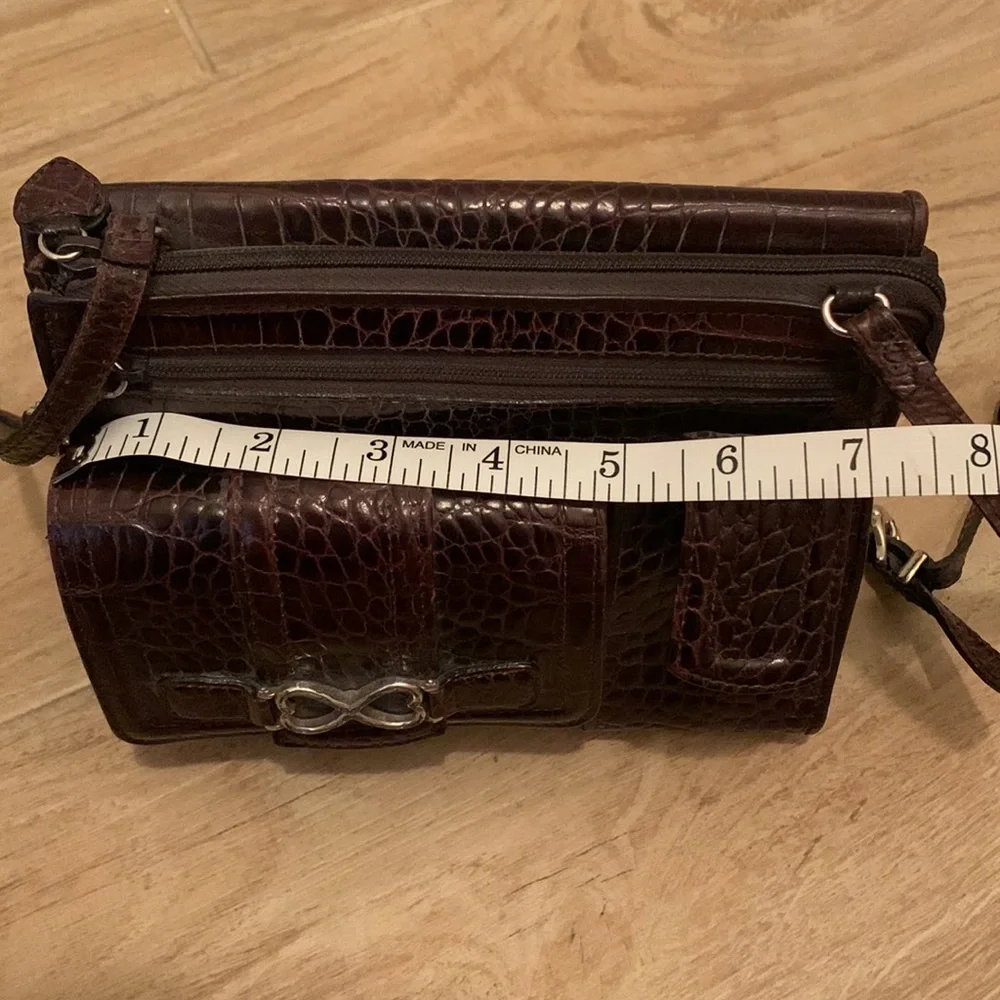 Brighton Leather Crossbody Wallet Bag - Picture 10 of 11